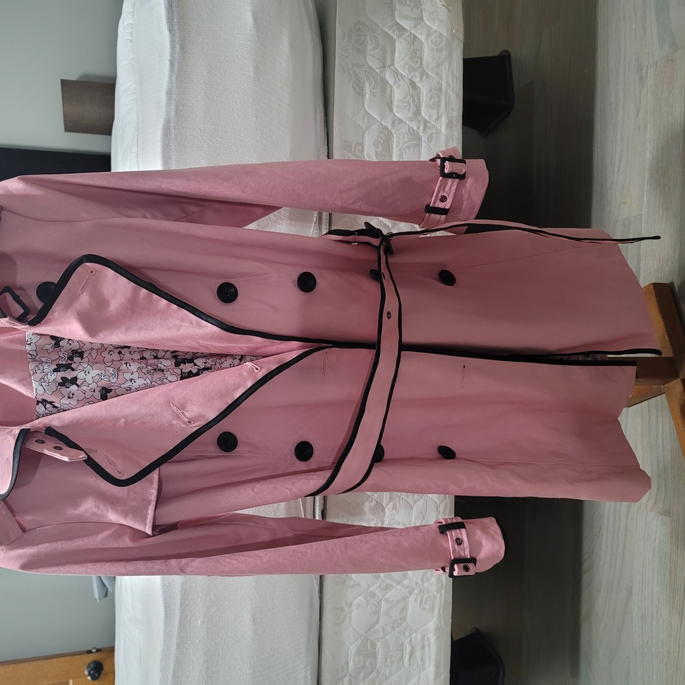 Women's Pink Trench Coat